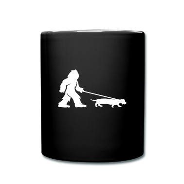 Hunde Tasse - Hundeliebhaber Dackel Yeti Bigfoot Sasquatch Hund
