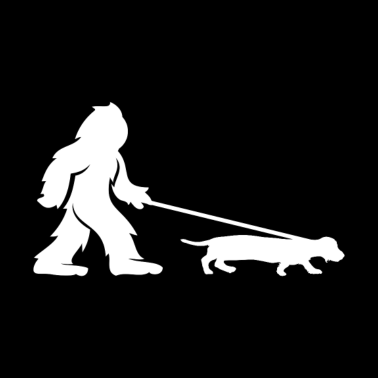 Motiv Hundeliebhaber Dackel Yeti Bigfoot Sasquatch Hund