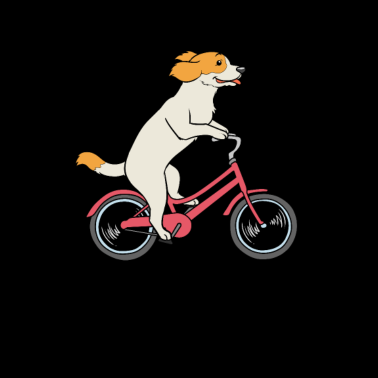 Motiv Hunde Fahrrad Hund