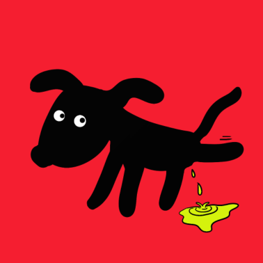 Motiv Hund pinkelt Hunde