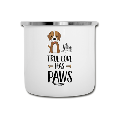 Hunde Emaille Tasse - Hund