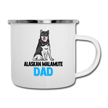 Hunde Emaille Tasse - Alaskan Malamute