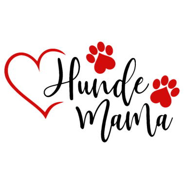Motiv Hundemama Hunde Mama Hund Herz Frauchen Tier rot