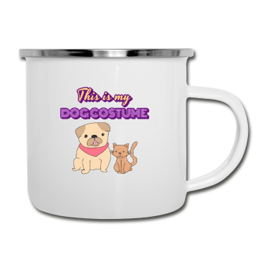 Hunde Emaille Tasse - Hund Hund Hund Hund Hund