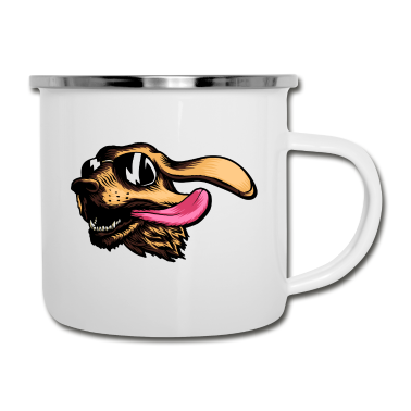 Hunde Emaille Tasse - Hund Hunde