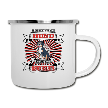 Hunde Emaille Tasse - Hund Er ist nicht nur mein Hund
