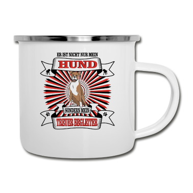 Hunde Emaille Tasse - Hund Er ist nicht nur mein Hund