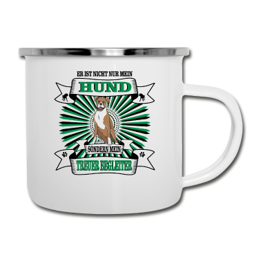 Hunde Emaille Tasse - Hund Er ist nicht nur mein Hund