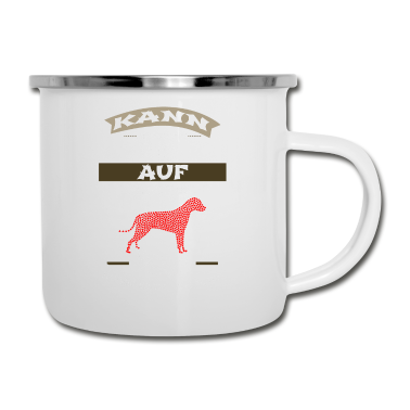 Hunde Emaille Tasse - hund - auf dem Weg zu meinem Hund