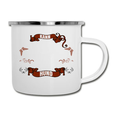 Hunde Emaille Tasse - hund - auf dem Weg zu meinem Hund