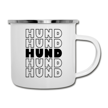 Hunde Emaille Tasse - Hund Hund Hund Hund Hund Geschenk