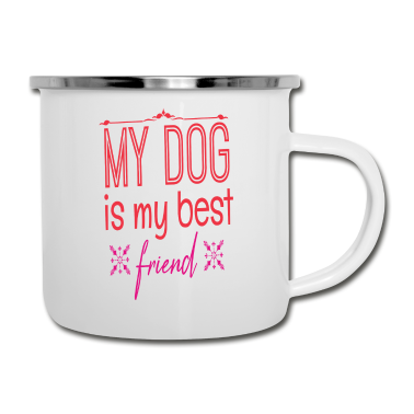 Hunde Emaille Tasse - Hund Mein Hund