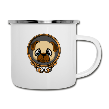 Hunde Emaille Tasse - Hund