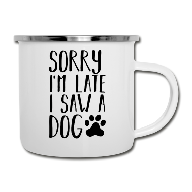Hunde Emaille Tasse - Hund Hunde