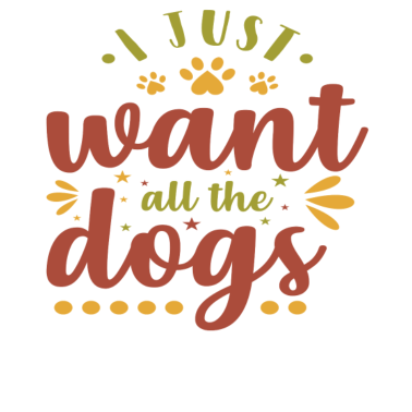 Motiv Hunde Clipart Ich will nur alle Hunde