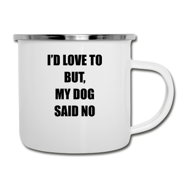 Hunde Emaille Tasse - Hund Hundeliebe Hunde