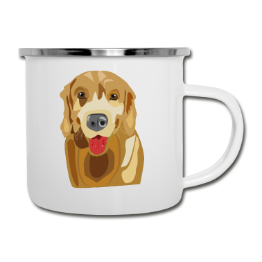 Hunde Emaille Tasse - Hund