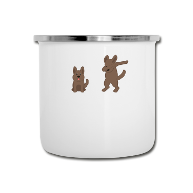 Hunde Emaille Tasse - Ihr Hund Mein Hund