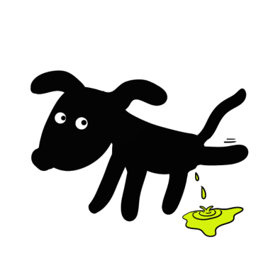 Motiv Hund pinkelt Hunde