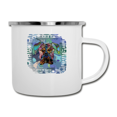 Hunde Emaille Tasse - Hund