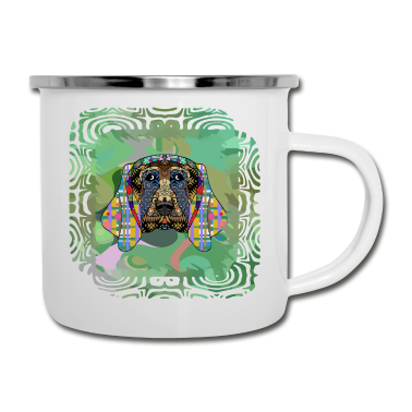 Hunde Emaille Tasse - Hund