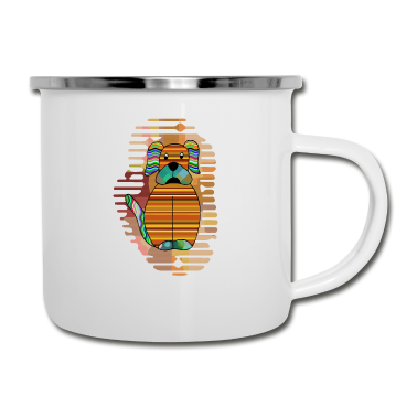 Hunde Emaille Tasse - Hund
