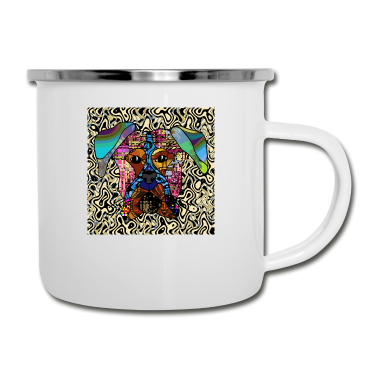 Hunde Emaille Tasse - Hund