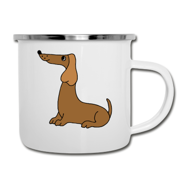 Hunde Emaille Tasse - Hund