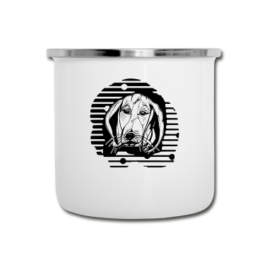 Hunde Emaille Tasse - Hund