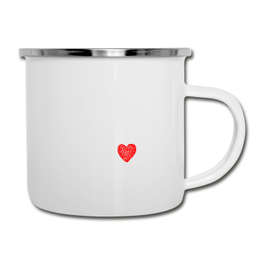 Hunde Emaille Tasse - Hab meinen Hund