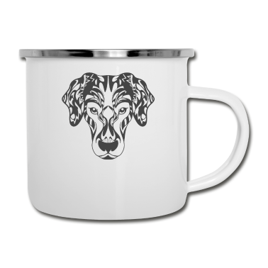 Hunde Emaille Tasse - Hund