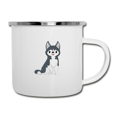 Hunde Emaille Tasse - Hund - Hunde - Hunde T-Shirt - Husky