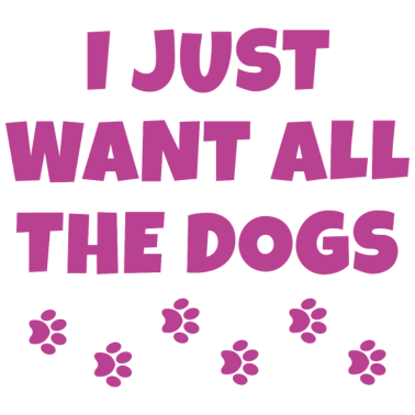 Motiv Ich will nur alle Hunde