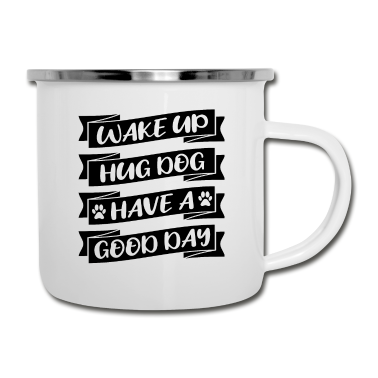 Hunde Emaille Tasse - Hund