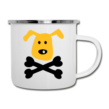 Hunde Emaille Tasse - Hund