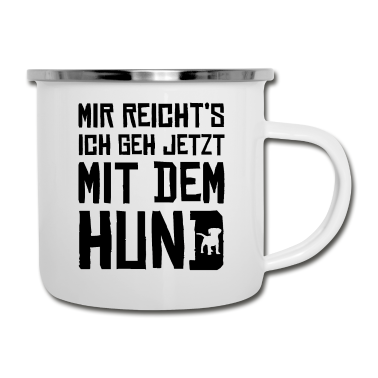 Hunde Emaille Tasse - Hund