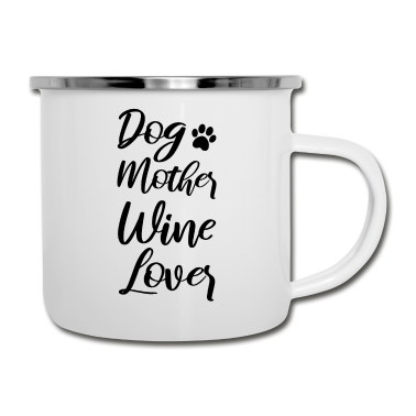 Hunde Emaille Tasse - Hund