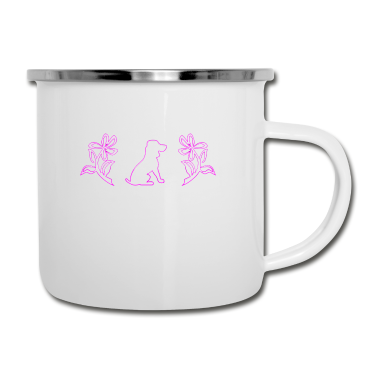 Hunde Emaille Tasse - Hund