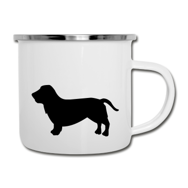Hunde Emaille Tasse - hund