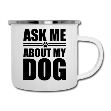 Hunde Emaille Tasse - Hund