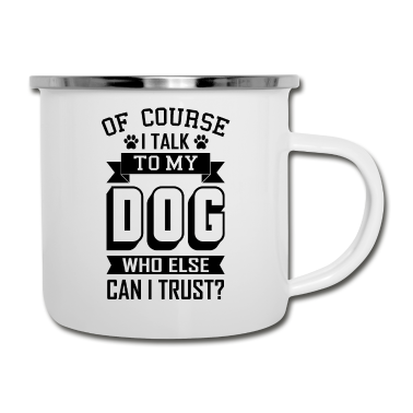 Hunde Emaille Tasse - Hund