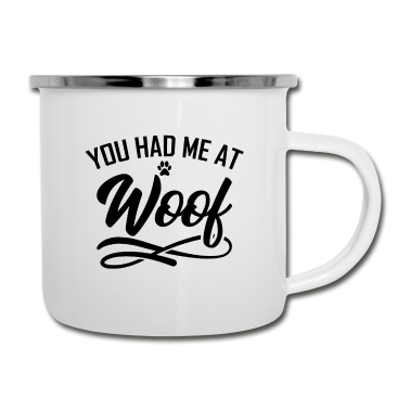 Hunde Emaille Tasse - Hund