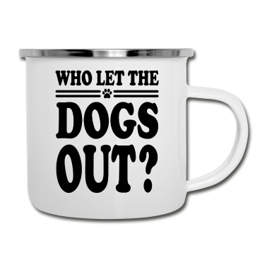 Hunde Emaille Tasse - Hund