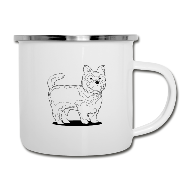 Hunde Emaille Tasse - Hund