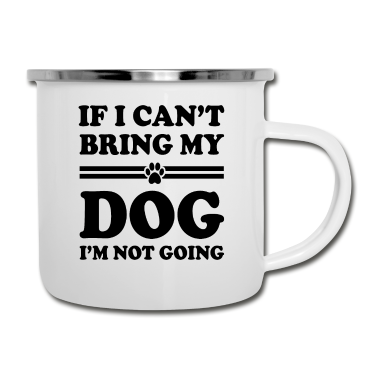 Hunde Emaille Tasse - Hund