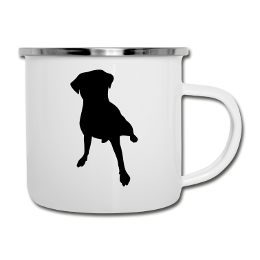 Hunde Emaille Tasse - Hund