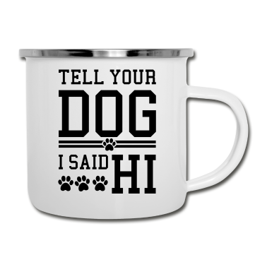 Hunde Emaille Tasse - Hund
