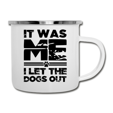 Hunde Emaille Tasse - Hund