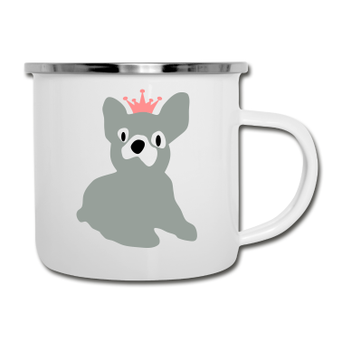Hunde Emaille Tasse - hund