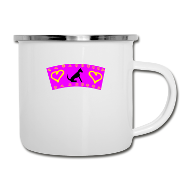 Hunde Emaille Tasse - Hund